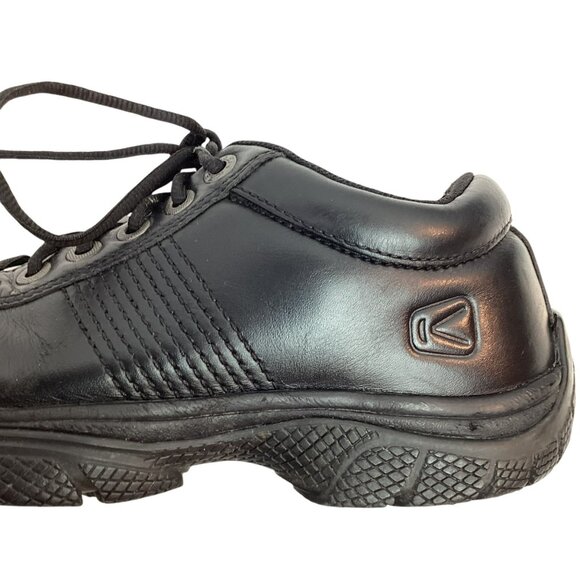 Keen Utility PTC Mens 8 Oxford Low Top Leather Lace-Up Work Shoes Black - Picture 7 of 13